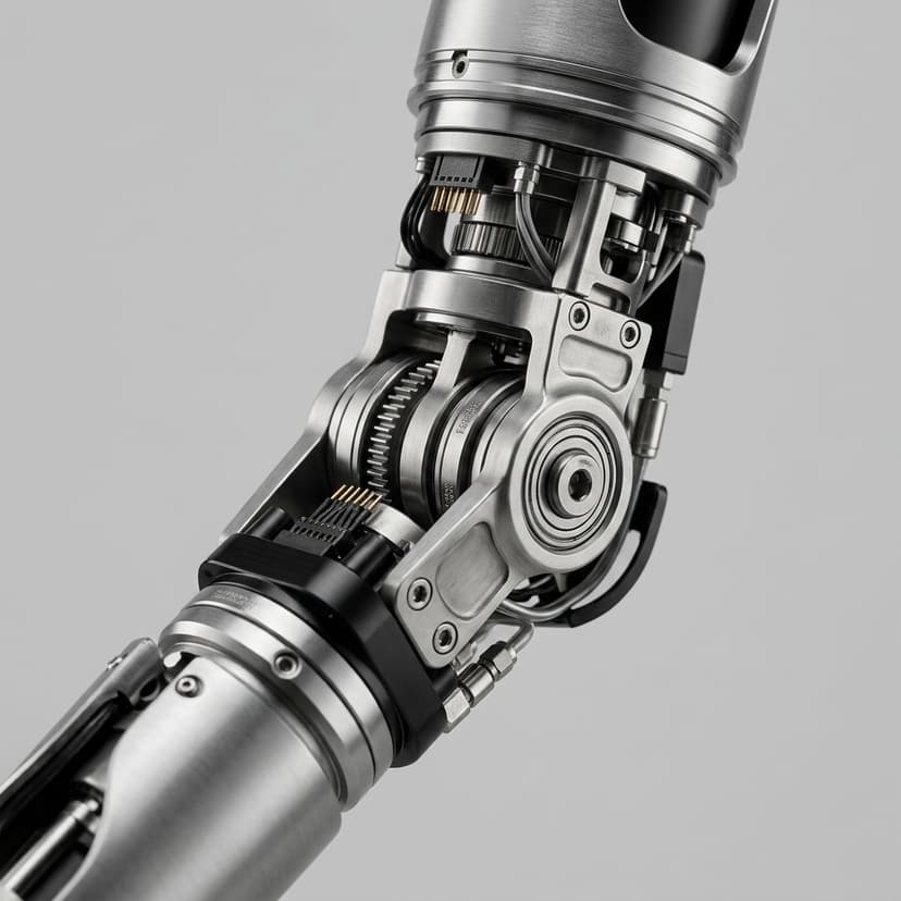 Miniature motor option for electric 3-finger actuator joints